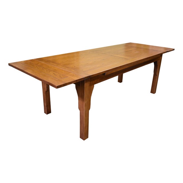 Mission Stow Leaf Dining Table - Light Oak For Sale
