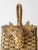 Vintage Gold Wicker Basket For Sale - Image 6 of 9