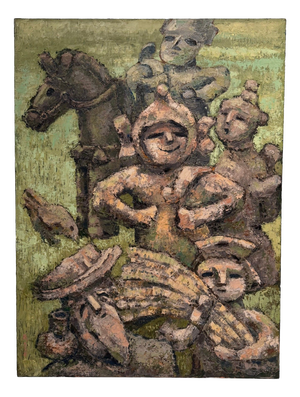 Takahashi Yoshikazu, Four Faces, 1983, Oil on Canvas