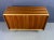 Erno Fabry 1950s Mid Century Petite Server, Teak & Butternut With Brass Accents by Erno Fabry For Sale - Image 4 of 11