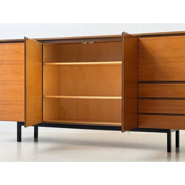 Mid-Century Swiss Highboard with Bar Compartment in Teak, 1960s For Sale - Image 13 of 18
