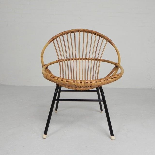 Vintage Bamboo Chair by Rohe Noordwolde, 1960s For Sale - Image 14 of 18