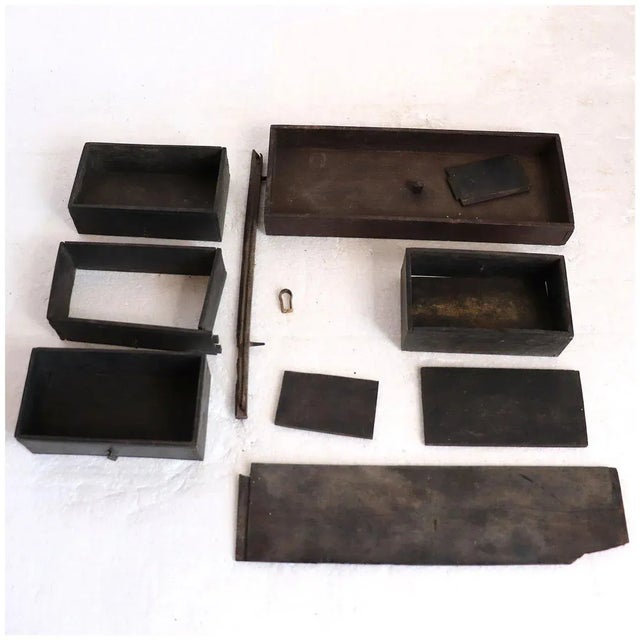 Anglo Indian Georgian Ebony Campaign Desk Box For Sale In Denver - Image 6 of 13