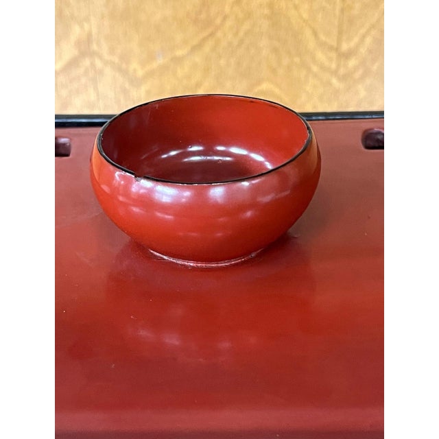 Late 19th Century Japanese Lacquered Sake Drinking Set Meiji Period - 4 pcs For Sale - Image 17 of 18