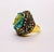 Bochic “Orient” Multi Sapphire & Blue Topaz Ring Set In 18K Gold & Silver For Sale - Image 11 of 11