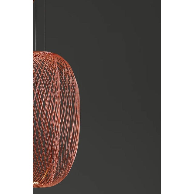 Metal Anwar T 90 Copper Suspension Lamp by Stephen Burks for Parachilna For Sale - Image 7 of 14