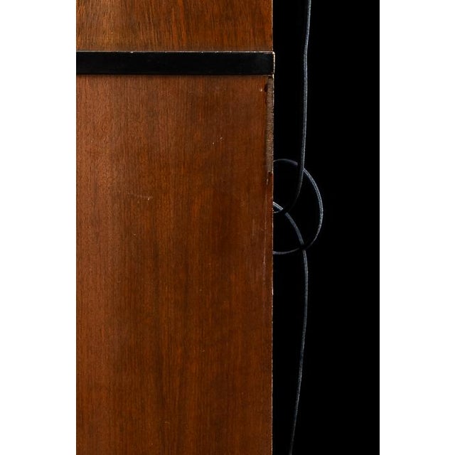 Vintage Streamline Art Deco Walnut Lighted Medical Cabinet by Hamilton For Sale - Image 13 of 18