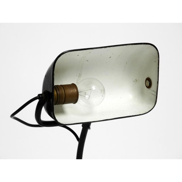 Industrial Metal Table Lamp Model 6581 in Black from Kaiser Idell / Kaiser Leuchten, 1940s For Sale - Image 11 of 18