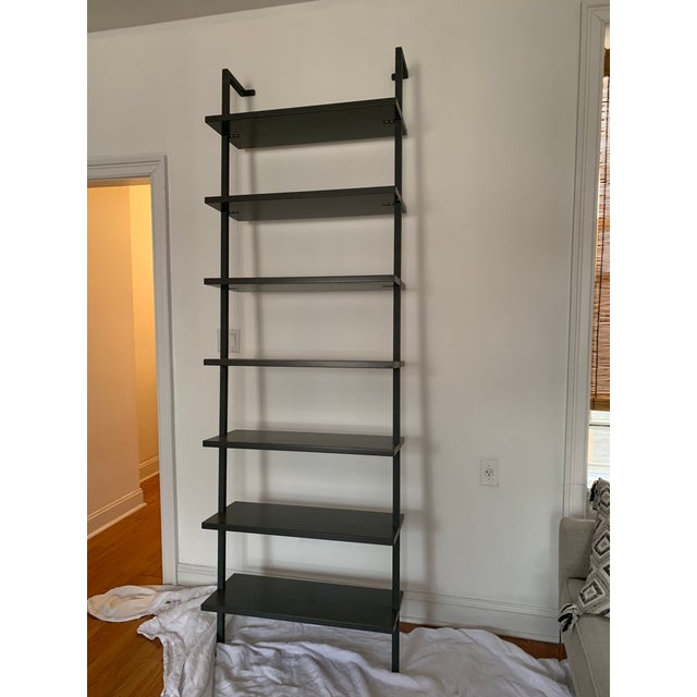Stairway Grey 96” Wall Mounted Bookcase Chairish