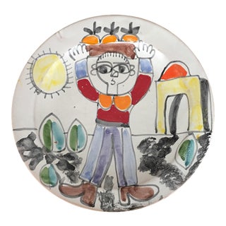 DeSimone Italian Vintage Mid-Century 10" Charger Plate For Sale