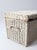Vintage White Wicker Storage Basket For Sale - Image 17 of 18