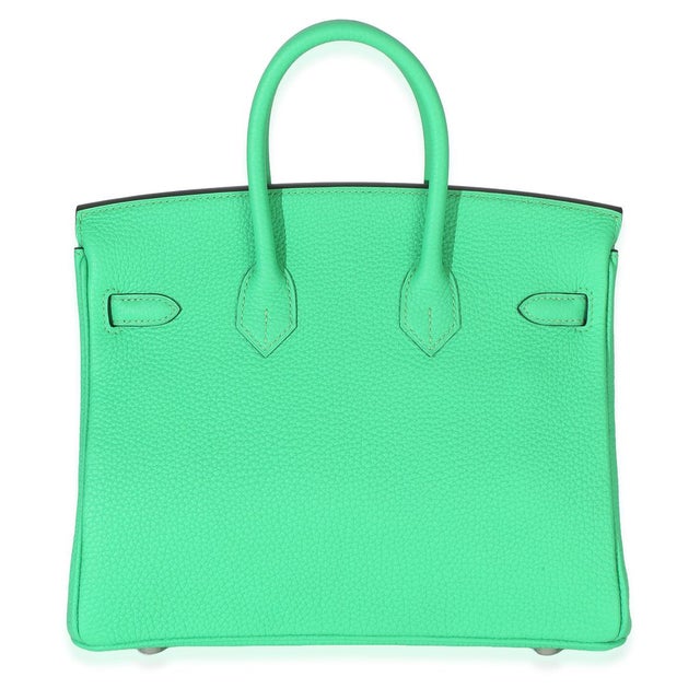 Vert Comics Togo Birkin 25 PHW For Sale - Image 4 of 10