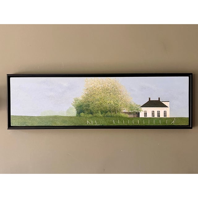 Dick Oostra, Op De Dijk, Acrylic on Panel, Framed For Sale - Image 4 of 7