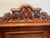 19th century writers desk with very unusual original velvet foot rest. I believe this is either walnut or Rosewood....