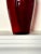 Mid 20th Century Vintage Traditional Scalloped Edged Red Glass Vase For Sale - Image 5 of 7