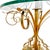 Mid 20th Century Mid 20th Century Hollywood Regency Italian Florentine Gilded Wrought Iron Side Table With Glass Top For Sale - Image 5 of 6