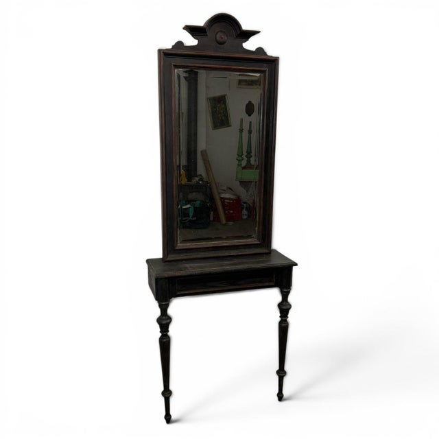 Antique Set of Mirror and Console, 1890s For Sale - Image 9 of 9