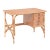 Wood 1950s Mid-Century French Four Drawers Rattan Desk For Sale - Image 7 of 7