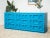 Blue Peacock Blue Dresser For Sale - Image 8 of 12