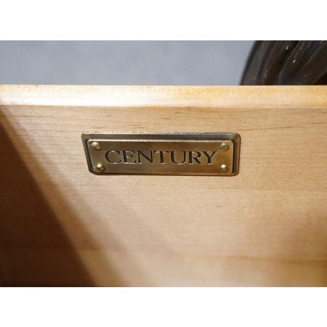 Century Furniture Solid Mahogany Traditional Style 32" Two Drawer Bombe Nightstand For Sale In Kansas City - Image 6 of 10
