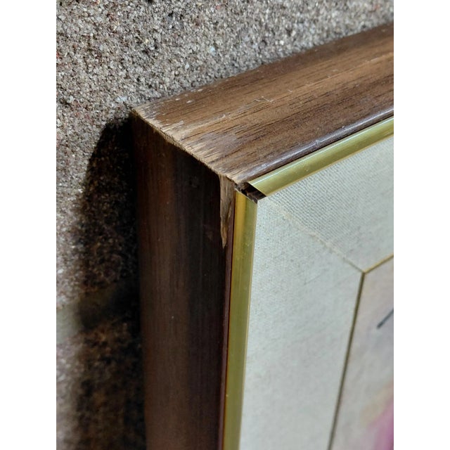 Framed Signed J. Akston "Bloody Mary, 1973" Mixed Media on Board For Sale - Image 9 of 12