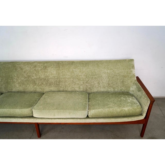 1960’s Mid-Century Danish Modern Long Teak Sofa For Sale - Image 12 of 12
