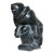 Big Antique Carved Annie Soapstone Canadian Figural Eskimo Seal Sculpture Inuit For Sale