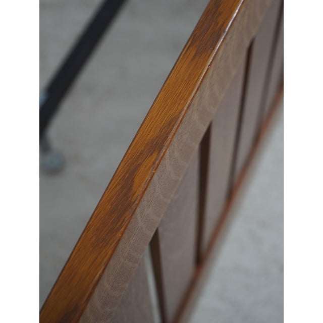 Wood Stickley Queen Size Mission Oak Arts & Crafts Bed For Sale - Image 7 of 16