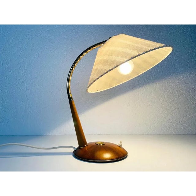 Teak Table Lamp from Temde, 1970s For Sale - Image 4 of 18