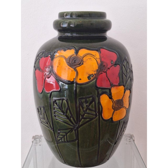 Large Vintage Brutalist Ceramic Floor Vase, 1960s For Sale - Image 11 of 18