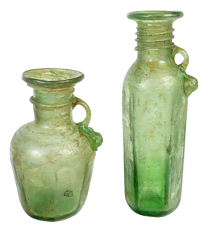 Blown Glass Vases in the style of Scavo, 1950s, Set of 2