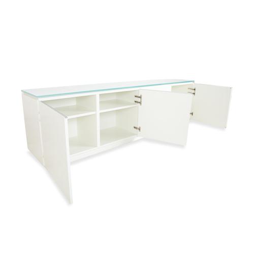 Wood Cube Sideboard and Chest of Drawers in White High Gloss Wood from Interlübke, Set of 2 For Sale - Image 7 of 18