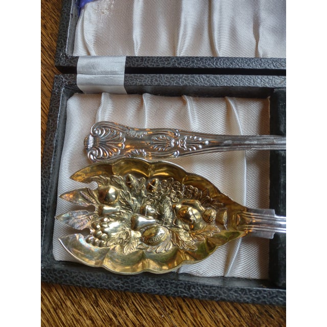 William Adams and Company Antique Set of 2 William Adams Salad Set in Original Box For Sale - Image 4 of 9