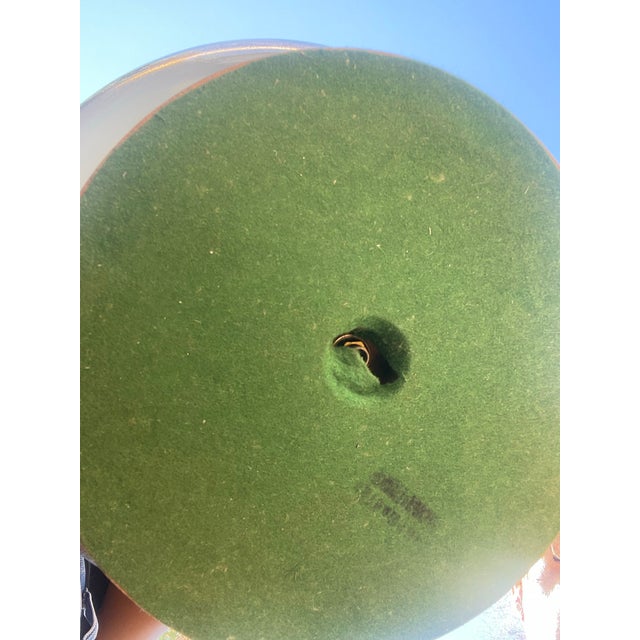 Midcentury Modern Large Vintage Smoked Glass Kerosene Lantern Inspired Table Lamp For Sale In Los Angeles - Image 6 of 6