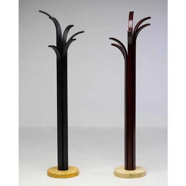 Wood Postmodern Coat Racks, 1988, Set of 2 For Sale - Image 7 of 8