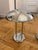 1980s Mid-Century Modern Chrome Mushroom Table Lamps - a Pair For Sale - Image 4 of 5