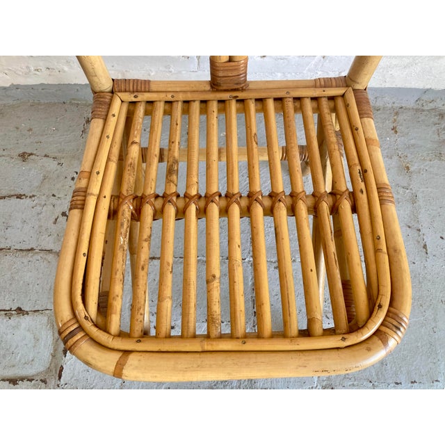 Light Yellow Italian Wicker Chairs, 1970s, Set of 2 For Sale - Image 8 of 10