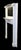 Federal style mantel featuring ribbon & floral carvings. It has been painted white. In restorable condition. The...