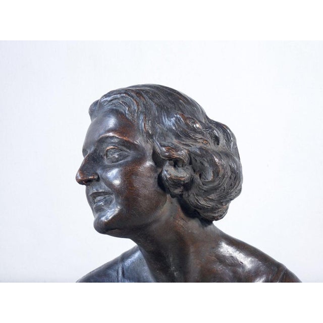 Terracotta Bust of Young Woman For Sale - Image 15 of 18