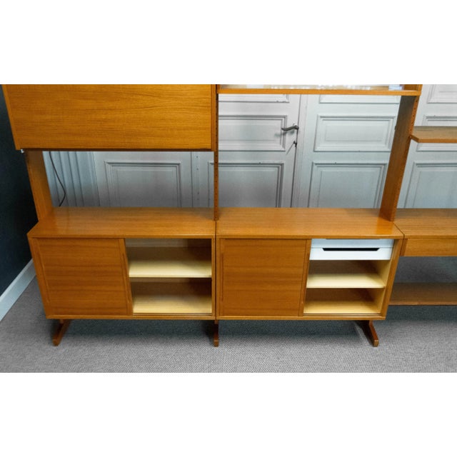 1960s Vintage Danish Teak Sectional Cabinet by Kajsa & Nils Nisse Strinning for String Design, 1960s For Sale - Image 5 of 15