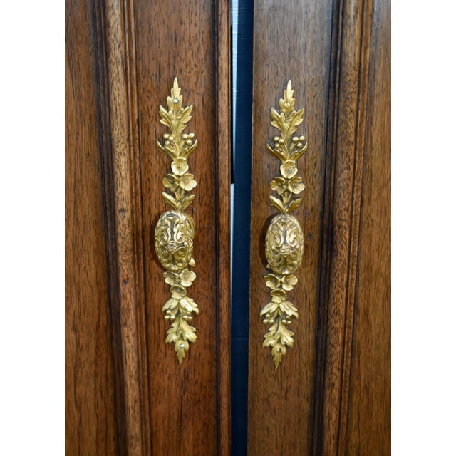 French Pair French Cabinet Doors Louis XVI Style Carved Gilt Musical Trophy Vintage For Sale - Image 3 of 12