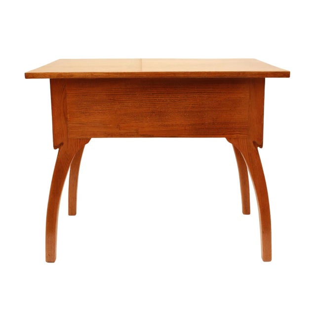 Art Nouveau Oakwood Sewing / Side Table, 1890s For Sale - Image 4 of 9