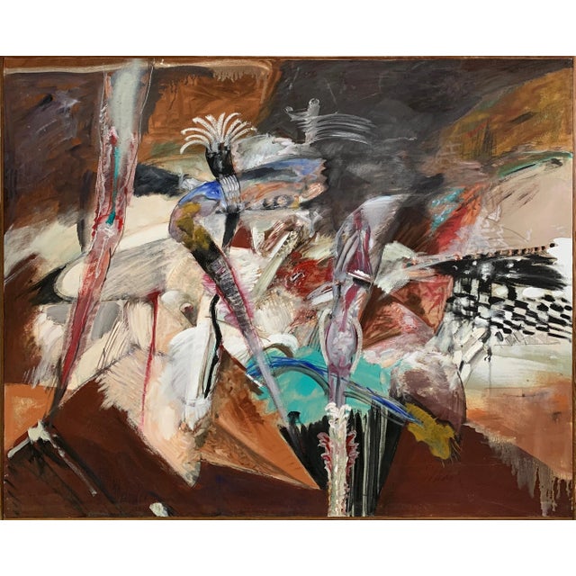 1992 Abstract Oil Painting on Canvas "The Voyage" For Sale In Dallas - Image 6 of 6