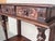 Brown 19th Century Console Carved Table Renaissance with Beige Marble Top For Sale - Image 8 of 18
