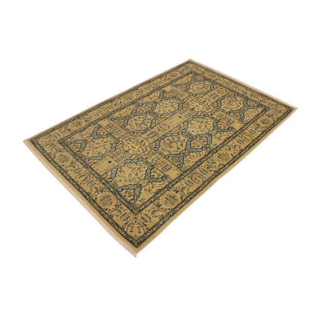 Designed with a mesmerizing intricate traditional motif this glorious hand knotted rug is a masterpiece that will fill any...