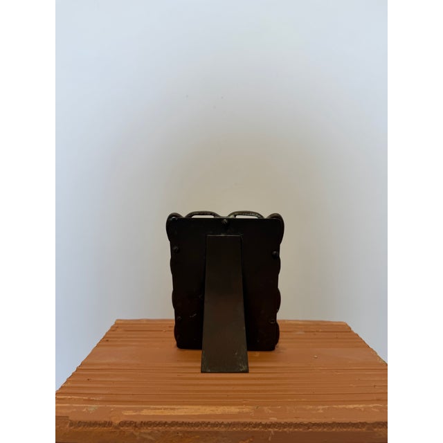 Mid-Century Brazilian Modern Bronze Chainlink Picture Frame, 1960s For Sale - Image 6 of 11