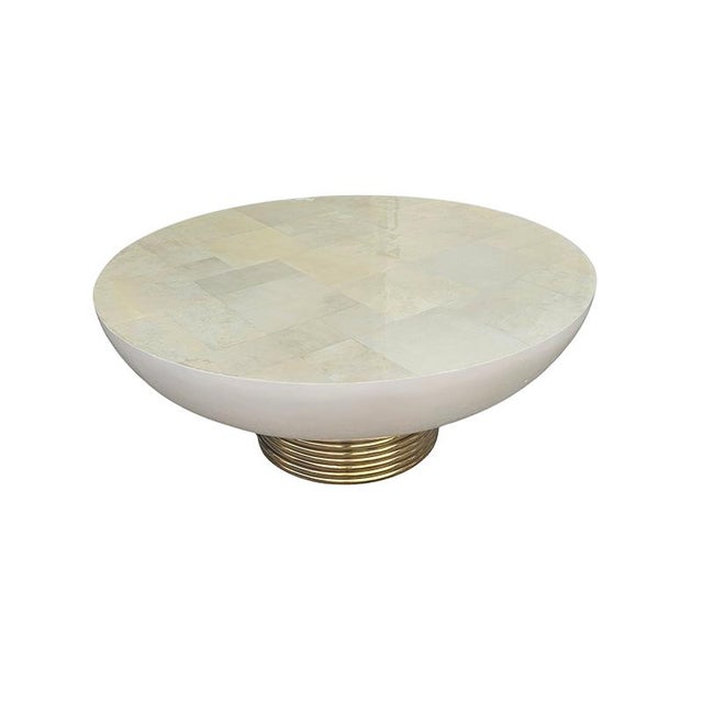 Low Parchment Table, 1980s For Sale - Image 4 of 6