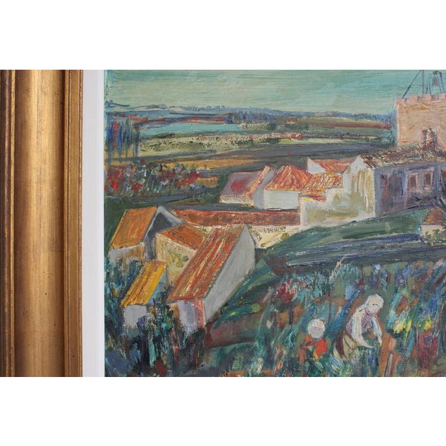 Paul Braig, Le Petit Village, 1950s, Oil on Canvas For Sale - Image 7 of 18