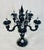 Black 1990s Monumental Black Murano Glass Five-Arm Candelabra From the Spelling Manor For Sale - Image 8 of 18