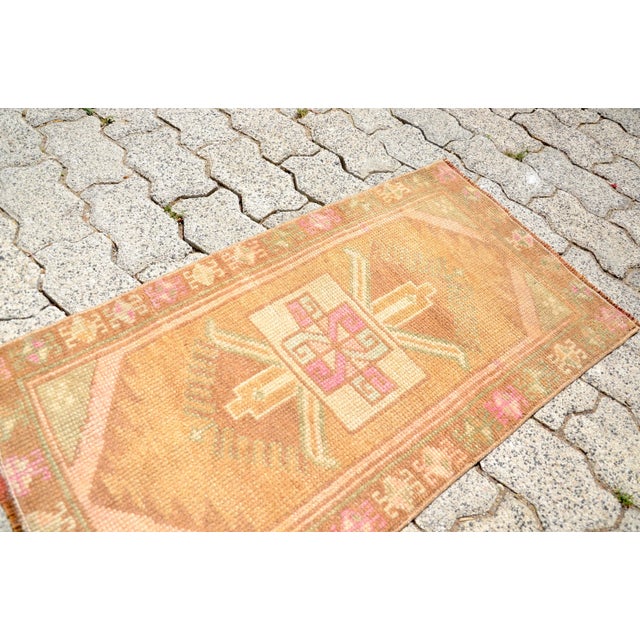1960s Vintage Wool Rug For Sale - Image 4 of 6